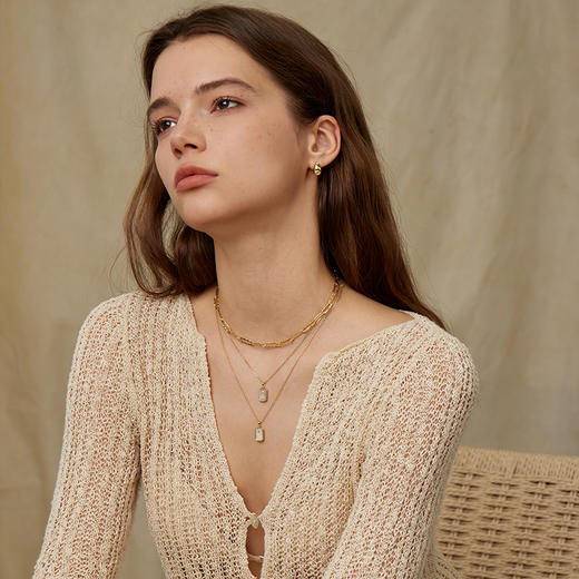 ARSIS银饰｜印记系列 纯银浮雕星座盾牌项链 商品图3