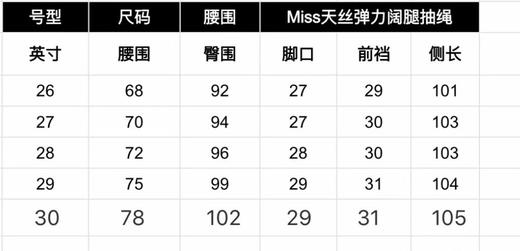 点此购买 Miss女士重工天丝牛仔阔腿裤 qc 292948 商品图6