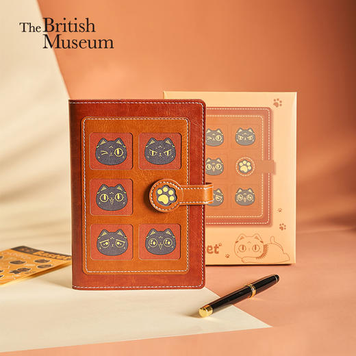 大英博物馆 盖亚·安德森猫和她的朋友们系列 萌猫表情包 手账笔记本 商品图0