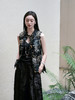  盛唐牡丹 |真丝绡如意湖亭黑蕾丝马甲 商品缩略图0