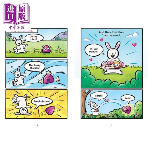 【中商原版】学乐兔笨笨和糖帮帮3册 Bunbun Bonbon 1-3 图像小说英文漫画桥梁书儿童文学图画小说漫画故事绘本 英文原版进口 商品图4