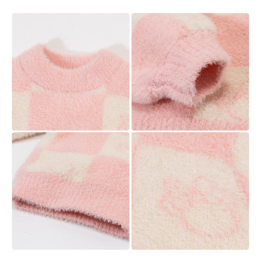 【商城同款】迪士尼女童套头毛衣春秋宝宝长袖针织毛衫文艺复古线衣潮ZD3DS015 商品图6