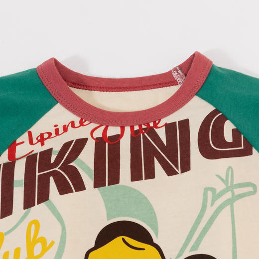 迪士尼【米奇插肩袖T恤】春秋男童长袖T恤纯棉卡通打底上衣居家空调服长袖T恤ZD3DS035 商品图6