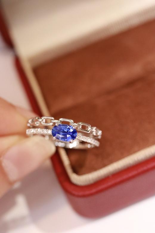 0.515ct 蓝宝石戒指 商品图4