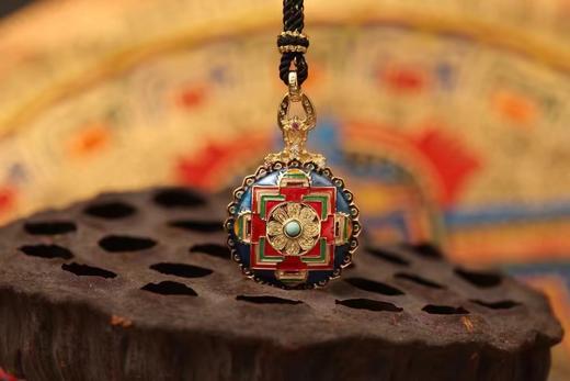 朱砂珐琅彩吊坠 商品图6