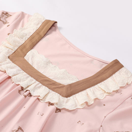 都市丽人睡衣会员精选长袖家居服26支TC65/35单面薄女士棉质套装LHT2U5 商品图1