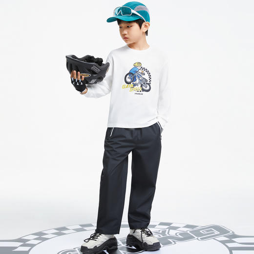 男童记忆棉弹弹T圆领长袖新款安奈儿童装实体店同款AB431536 商品图5