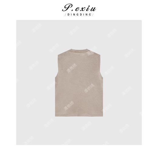 04-3潘依绣丁丁宠粉PanYiXiu/潘依绣【人鱼姬】天丝羊毛光泽感V领气质垫肩衬衫 SH98118 商品图2