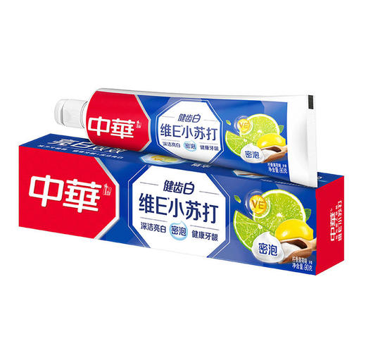 【批发团购】中华健齿白密泡牙膏柠香薄荷味90g/170g（箱规54） 商品图0