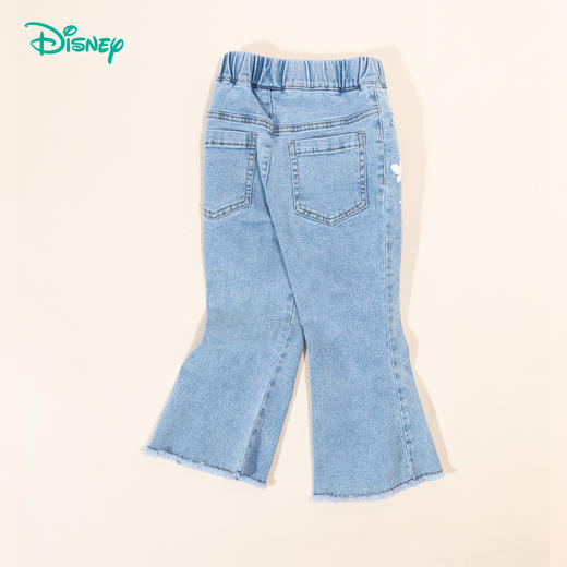 迪士尼【微阔喇叭裤】24春秋款女童时尚牛仔长裤中大童百搭喇叭裤长裤
子ZD3DK012 商品图7