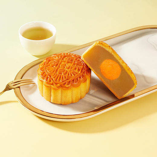 广州酒家 蛋黄纯白莲蓉月饼礼盒广式铁盒中秋节日送礼品礼物团购 商品图2