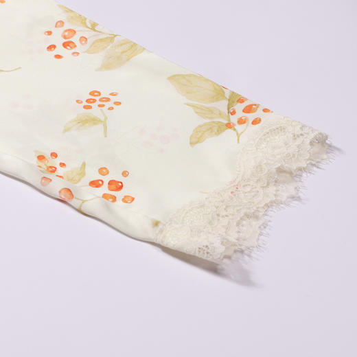 都市丽人睡衣好睡好眠三件套家居服冰雪丝提花薄女士丝质三件套LHT5A3 商品图9