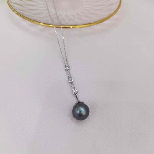 1F金鸿珍珠专柜大溪地黑珍珠吊坠 商品图0