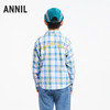 男童挺括全棉格子衫新款安奈儿童装实体店同款AB431544 商品缩略图2