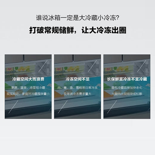 海尔（202765）BCD-518WLHSSEDSF 双开门518升大冷冻双变频风冷无霜家用冰箱 商品图2