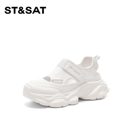 星期六透气网面增高魔术贴运动风凉鞋SSC1112C1G 商品图8
