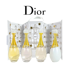 【配礼袋】DIOR/迪奥城堡香水四件套小样套装礼盒蒙田大道5ML*4 【香港直邮】