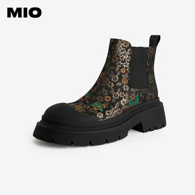 MIO米奥冬季高跟设计感潮流运动靴街潮风酷趣厚底弹力靴女M245643205