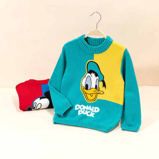 迪士尼儿童针织衫春季秋装男女宝宝新款卡通保暖套头毛衣洋气上衣针织套头上衣ZD3DS029 商品图5