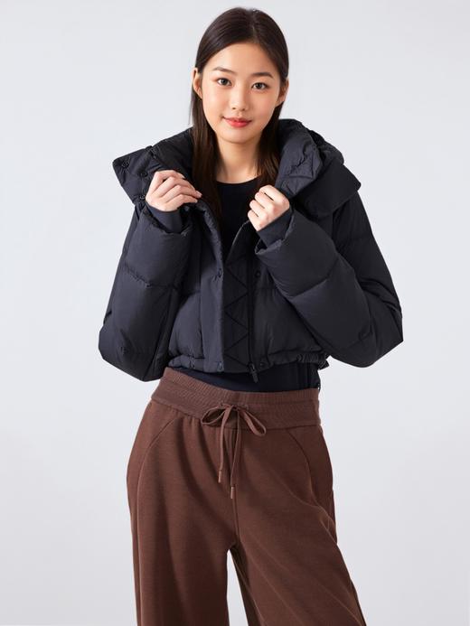 哈瓦塔保暖鹅绒泡芙短款羽绒服 商品图7