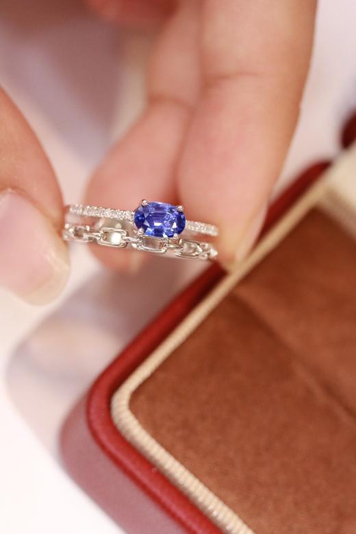 0.515ct 蓝宝石戒指 商品图5