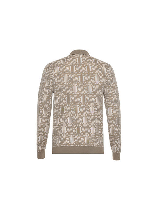 callisto卡其色绵羊毛长袖毛衣 商品图1