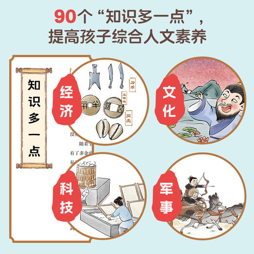 中国简史·小学生漫画版大语文时代 小学生提升阅读量、开阔眼界必需品 商品图3