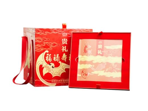国台贵礼 福禄寿喜财礼盒 53度酱香型白酒500mL*5瓶 商品图2