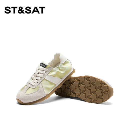 星期六绸缎拼接复古阿甘鞋SSC11120TQ 商品图12