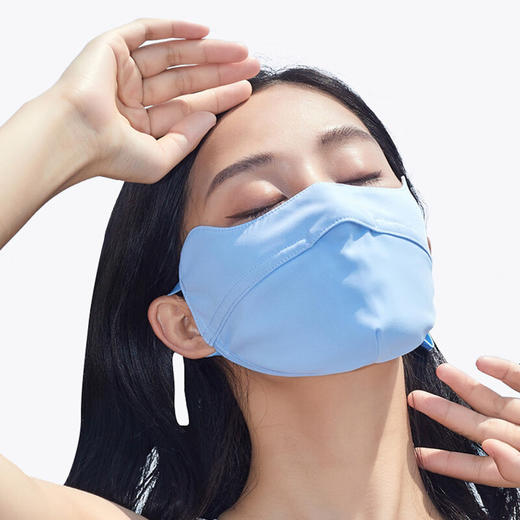 【多样屋专柜】多样屋护眼角冰感防晒口罩/风信蓝 防紫外线薄款骑行开车透气遮阳 商品图4