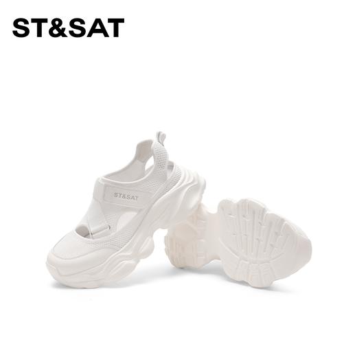 星期六透气网面增高魔术贴运动风凉鞋SSC1112C1G 商品图5