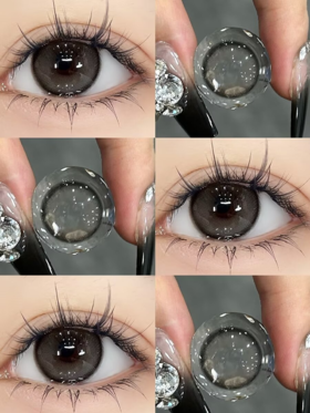 Jellydoll 月抛 麻薯球 14.5mm 灰黑色 拍下即为一副两片