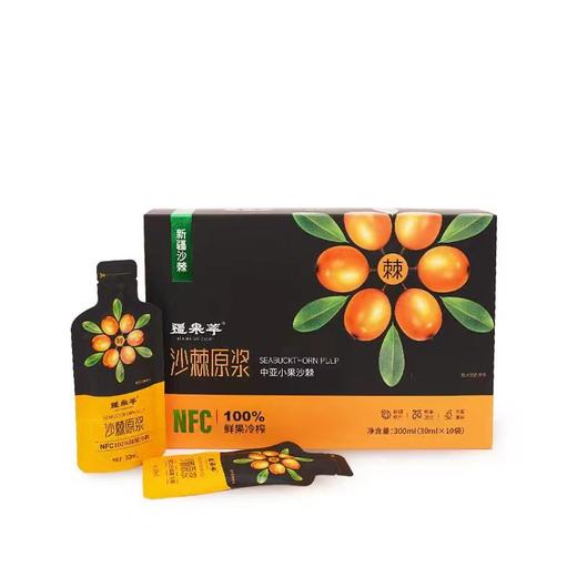 【疆品南下】疆果萃NFC 沙棘原浆 30ml*10袋 商品图3