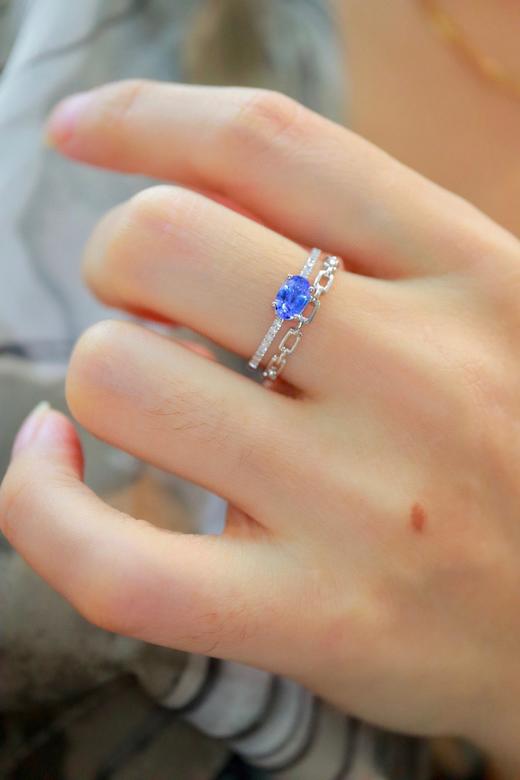 0.515ct 蓝宝石戒指 商品图6