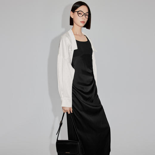 【积分换购不退货】【特惠不退货】伊芙丽高级感简约印花醋酸衬衫女2024春装1F3110162G 商品图2