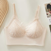 【49.9元2件❗️】法式珠光纱蕾丝边无痕一体洞洞杯薄款透气无钢圈聚拢文胸美背内衣HLY 商品缩略图7