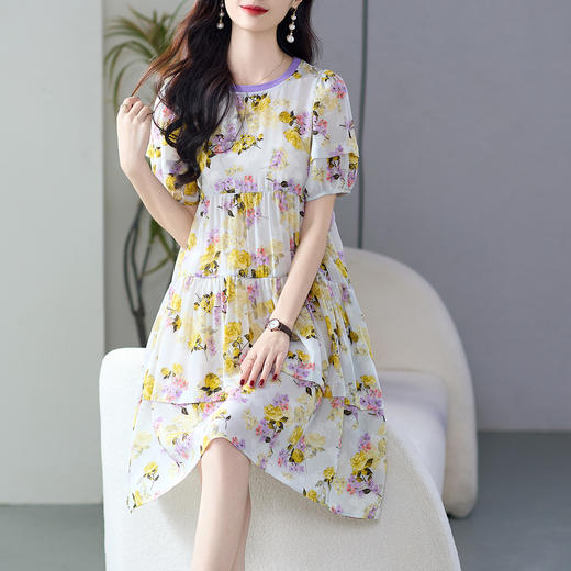 WWM-78068春夏新款小个子桑蚕丝连衣裙 商品图0