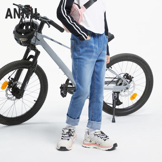 女童修身泡芙牛仔新款安奈儿童装实体店同款AG436594 商品图1