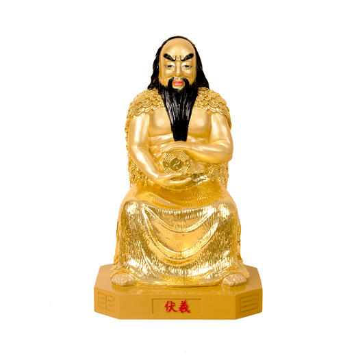 东方易经三圣伏羲周文王孔子金尊像 商品图2