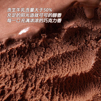 八喜冰淇淋 巧克力口味1100g*1桶 家庭装 生牛乳冰淇淋大桶 商品图1