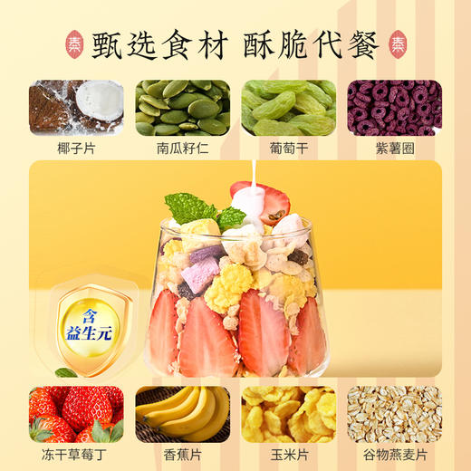 【商超同款】益生元大果粒酸奶麦脆420g 商品图3