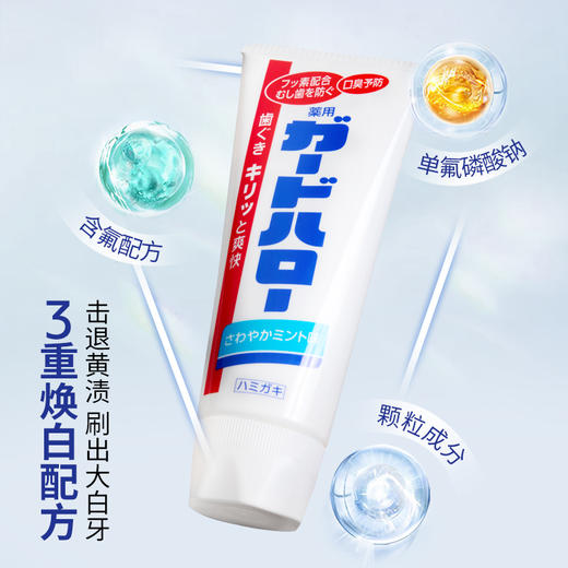 日本原装进口  Guard Halo花王大白牙膏 165g/支 3支起 商品图4