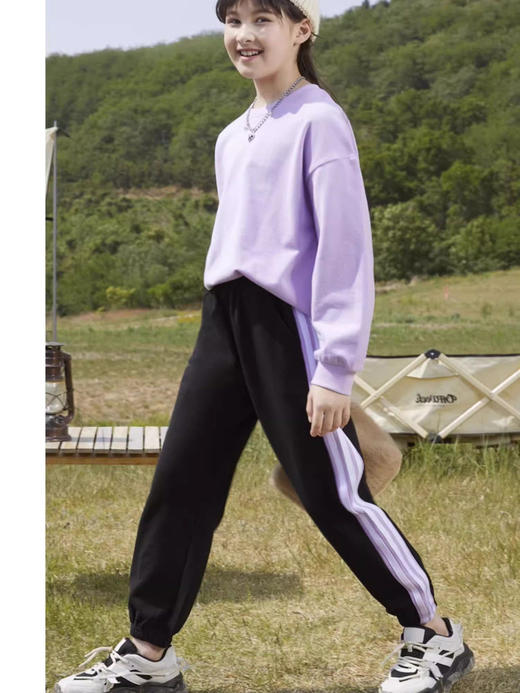 女童运动裤春秋款中大童裤子春季休闲裤儿童卫裤春装洋气女孩长裤 商品图4