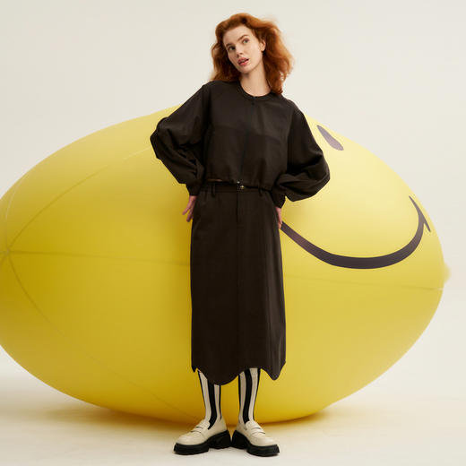 谜底休闲套装女士2024秋新品时尚宽松卫衣+半身裙长裙243MTZ1159 商品图0