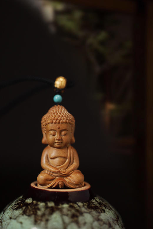 【青山特惠】老山檀【静思佛】吊坠 挂件 s20 商品图2