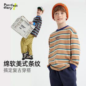 fx-儿童美式复古条纹T恤 PQTX2406