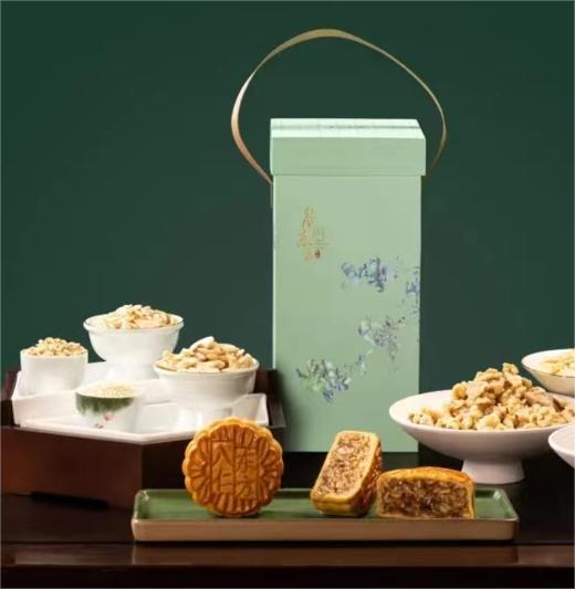 东方宾馆 | 东方八仁 中秋月饼礼盒180g*4枚装 现货票券同售 商品图0