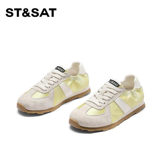 星期六绸缎拼接复古阿甘鞋SSC11120TQ 商品图10