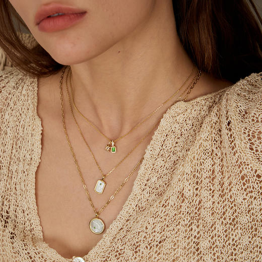 ARSIS银饰｜印记系列 纯银浮雕星座盾牌项链 商品图4