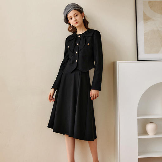 欧芮儿气质小香风黑色时尚套装两件套女秋季2024新款法式高级感 商品图2